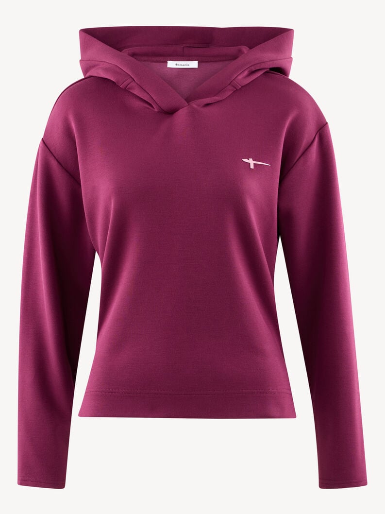 sweat à capuche - rouge taw0917-30065 acheter tamaris pull cardigans en ligne